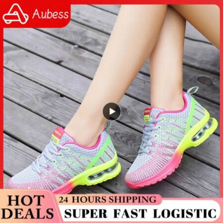 1PCS Running Shoes Female Sport Shoes Breathable Woman Sneakers Light Mesh Lace-Up Chaussure Femme Women Fashion Sneake Women's