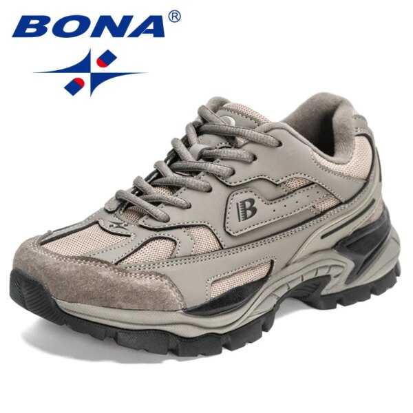BONA 2022 New Designers Casual Sneakers Running Shoes Men Sports Shoes Lightweight Comfortable AthleticTraining Shoes Mansculino