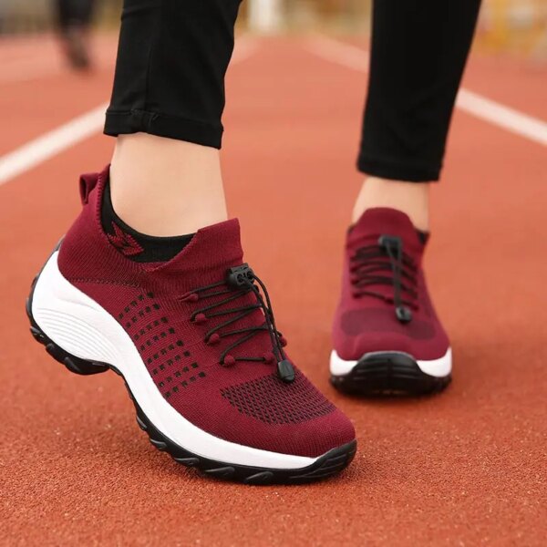 slip-on knitted Black sneakers woman tennis woman sports sneakers running Girl child sport shoes Vzuttya goth Unisex japanese