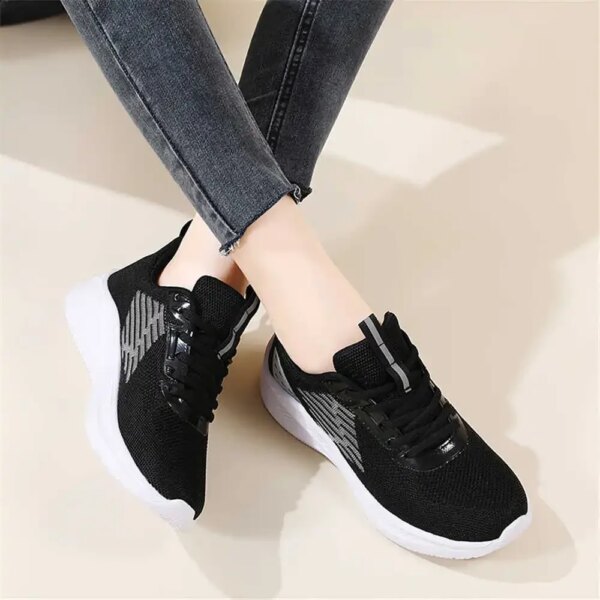 without heel tennis sole luxury shoes women 2022 Running Women's black sneakers krasovki for women sports imported Loafers YDX1